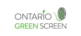 Ontario Green Screen Ontario Green Screen logo with film reel on the right side